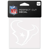 Houston Texans Decal 4x4 Perfect Cut White