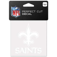 New Orleans Saints Decal 4x4 Perfect Cut White
