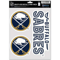 Buffalo Sabres Decal Multi Use Fan 3 Pack