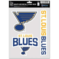St. Louis Blues Decal Multi Use Fan 3 Pack