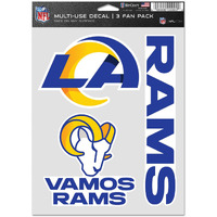 Los Angeles Rams Decal Multi Use Fan 3 Pack
