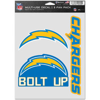 Los Angeles Chargers Decal Multi Use Fan 3 Pack