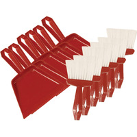 (6 ST) DUST PAN & WHISK BROOM SET