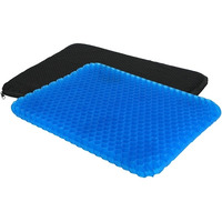 Gel Seat Cushion Non-Slip Breathable Honeycomb Sitting Cushion Pressure Relief Back Tailbone Pain Cushion Pad w/ Cover For Car Office Chair Classroom Travel