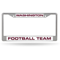 Washington Football Team License Plate Frame Chrome