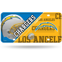 Los Angeles Chargers License Plate Metal