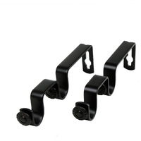 13/16 inch Rod Double Bracket Pair - Black