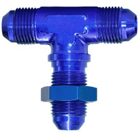 -8AN BLU BULKHEAD FLARE TEE