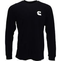 Cummins Unisex Long Sleeve T-shirt Black All Cotton Tee CMN4779 - 2XL
