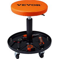 VEVOR Adjustable Mechanics Rolling Creeper Seat Stool Tool Tray for Shop Garage
