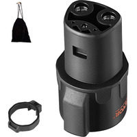 VEVOR J1772 to Tesla Charger Adapter, 80 Amp 240V AC, SAE J1772 EV Charging Adapter to Tesla Plug, IP65 Tested to UL Standards Material, Compatible with Tesla Model 3, Y, S, X