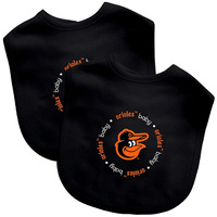 Baltimore Orioles Baby Bib 2 Pack