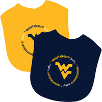 West Virginia Mountaineers Baby Bib 2 Pack