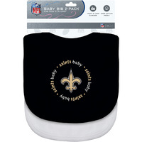 New Orleans Saints Baby Bib 2 Pack