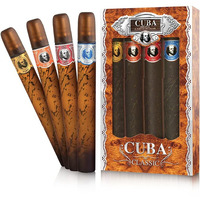 Cuba Gold by Fragluxe Gift Set -- Cuba Variety Set includes All Four 1.15 oz Sprays, Cuba Red, Cuba Blue, Cuba Gold and Cuba Orange(D0102HA7DVW.)