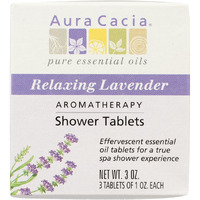 Aura cacia - Aromatherapy Shower Tablets Relaxing Lavender - 3 Tablets(D0102H5WNMP)