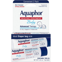 Aquaphor Baby Healing Ointment To-Go Pack - Advanced Therapy for Chapped Cheeks and Diaper Rash -2 Count(Pack of 1)