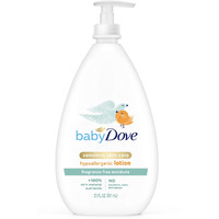Baby Dove Face and Body Lotion for Sensitive Skin Sensitive Moisture Fragrance-Free Baby Lotion 20 oz