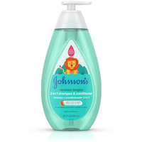 Johnson's No More Tangles 2-in-1 Detangling Hair Shampoo & Conditioner for Kids & Toddlers, Gentle & Tear-Free, Hypoallergenic & Free of Parabens, Phthalates, Sulfates & Dyes, 20.3 fl. oz