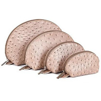 COSMO Cosmetic Faux Ostrich Cases In Set of 4(D0102HE6U4Y.)