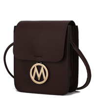 MKF collection Skylar Messenger Handabag Vegan Leather Womens by Mia K(D0102HA97U7)