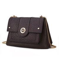 MKF collection Eden Satchel Handbag Vegan Leather crossover Womens by Mia K(D0102HA99TU)