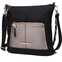 MKF collection Nala Vegan Shoulder Handbag color-block Leather Women by Mia k(D0102H9XVJA)