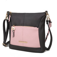 MKF collection Nala Vegan Shoulder Handbag color-block Leather Women by Mia k(D0102H9XV0U)