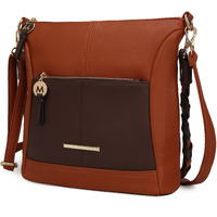 MKF collection Nala Vegan Shoulder Handbag color-block Leather Women by Mia k(D0102H9XVBg)