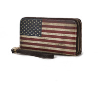 MKF collection Uriel Vegan Leather Women FLAg Wristlet Wallet by Mia K(D0102H9TV27)
