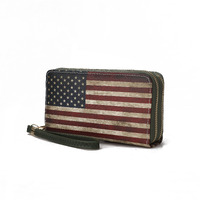 MKF collection Uriel Vegan Leather Women FLAg Wristlet Wallet by Mia K(D0102H9TVIV)