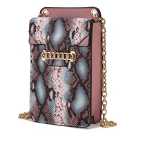 MKF collection Yael Snake embossed Vegan Leather Phone crossbody Handbag by Mia K(D0102HISQDY)