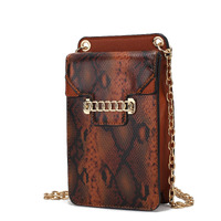 MKF collection Yael Snake embossed Vegan Leather Phone crossbody Handbag by Mia K(D0102HISQYA)