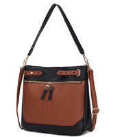 MKF collection Evie two tone Vegan Leather Women Shoulder bag by Mia k(D0102HI9V0W)