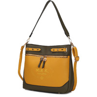 MKF collection Evie two tone Vegan Leather Women Shoulder bag by Mia k(D0102HI9VJ7)
