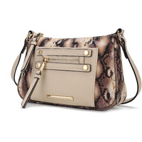 MKF collection Essie Snake embossed Vegan Leather crossbody by Mia K(D0102HIc8EW)