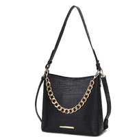 MKF collection Bizzy Faux crocodile-Embossed Vegan Leather Women Shoulder Bag by Mia K(D0102HIBMRA)