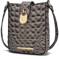 MKF collection Avery Faux crocodile Embossed Vegan Leather Women crossbody Bag by Mia K(D0102HIBDUg)