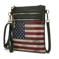 MKF collection genesis Printed Flag Vegan Leather Women crossbody Bag by Mia k(D0102HIDEcg)