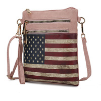 MKF collection genesis Printed Flag Vegan Leather Women crossbody Bag by Mia k(D0102HIDEJY)