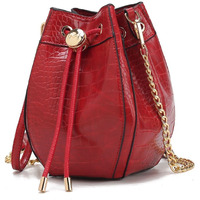 MKF collection cassidy crocodile Embossed Vegan Leather Womens Shoulder Bag by Mia k(D0102H2QASW)