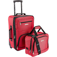 2 Pc Red Luggage Set