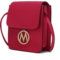 MKF collection Skylar Messenger Handabag Vegan Leather Womens by Mia K(D0102HA95HW)