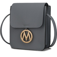 MKF collection Skylar Messenger Handabag Vegan Leather Womens by Mia K(D0102HA95HV)