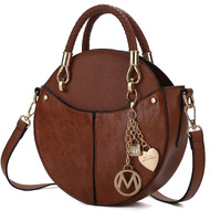 MKF collection Nobella crossbody Handbag Vegan Leather Women by Mia K(D0102H992W7)