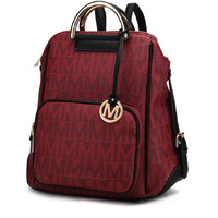 MKF Collection Cora Milan M Signature Trendy Backpack by Mia k