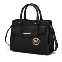 Alyssa Satchel Handbag Vegan Leather Women(D0102H2VN2Y)