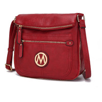 MKF collection Luciana crossbody Bag Vegan Leather Women by Mia K(D0102H9Wc9W)