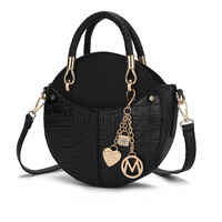 MKF collection Nobella croco crossbody Handbag Vegan Leather Women by Mia K(D0102H9927A)