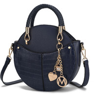 MKF collection Nobella croco crossbody Handbag Vegan Leather Women by Mia K(D0102H9925g)